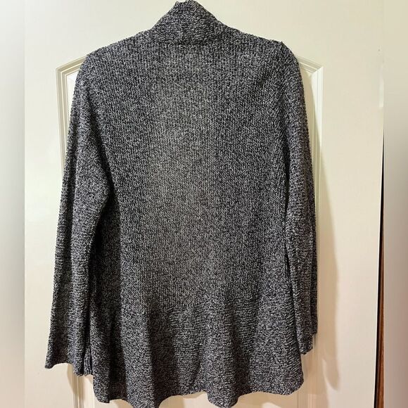 EILEEN FISHER 100% Linen Open Knit Draped Marbled Cardigan Women’s Size Medium - Picture 2 of 5